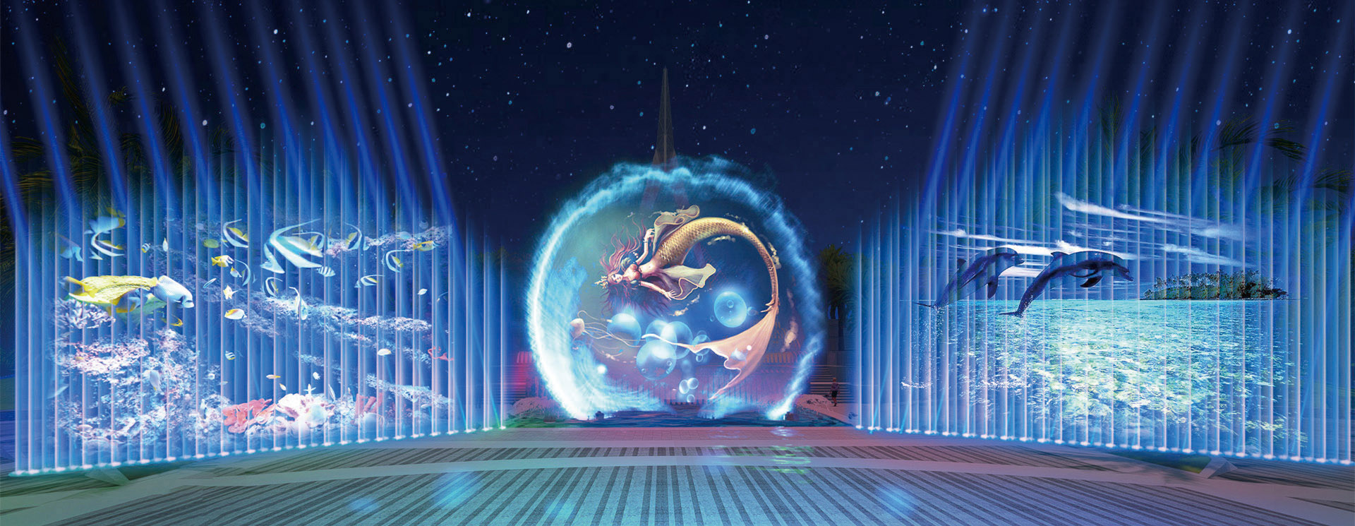 水幕投影展示 水幕投影展示