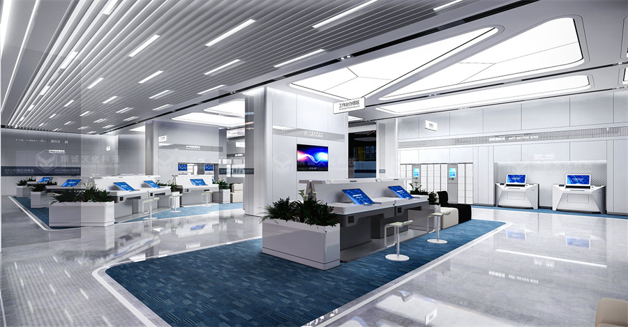 银行展厅设计-建设银行智慧政务大厅 银行展厅设计-建设银行智慧政务大厅
